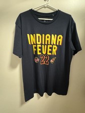 Caitlin Clark Indiana Fever WNBA Tee #22 Navy Men’s XL Front Back Print