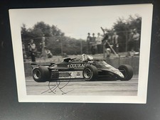 Foto firmada 12x8 Nigel Mansell GP de Gran Bretaña Silverstone Lotus 88B Essex rara 1981