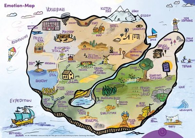 Emotion-Map | Mire Tölgyesi | Landkarte der Gefühle | Poster | Sonstiges | 2024