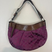 Coach Soho Vintage Y2K H0968-F13740 Bag Purple Pink Canvas Signature Handbags