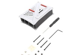 Enclosure: for computer; Raspberry Pi 4 B; ABS; silver; X - LON-15962 | EU Stock