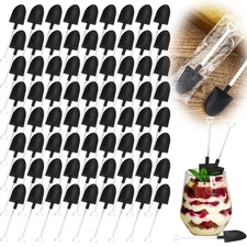 300 Pack Mini Plastic Shovels Spoons Dessert Ice Cream Yogurt Pudding Party F...