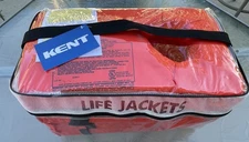 USCG APVD 4 Pk Absolute Outdoor Kent Clear Strg Bag Type II Adult Life Jackets 