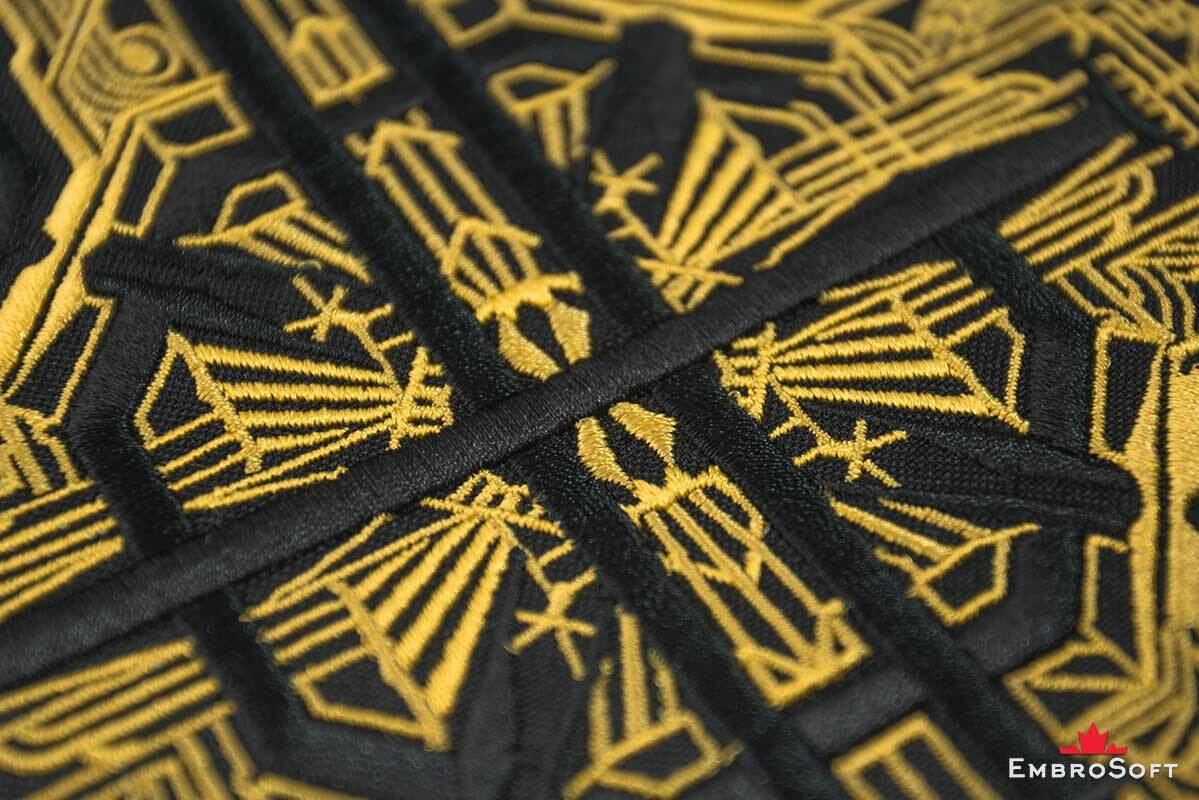 Cross Ghost Papa Emeritus Grucifix LARGE Patch Black White Golden