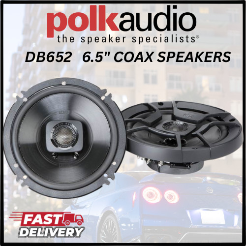POLK DB652 / DB+ SERIES 6.5&rdquo; COAXIAL SPEAKERS WITH MARINE 