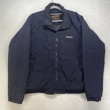 Vintage Woolrich John Rich and Bros Jacket Mens Large bomber navy blue - flawed