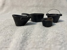 Miniature Cast iron Pots, Pan And Bucket