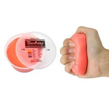 CanDo TheraPutty Standard Hand Exercise Putty For Rehabilitation, Exercises, 1lb