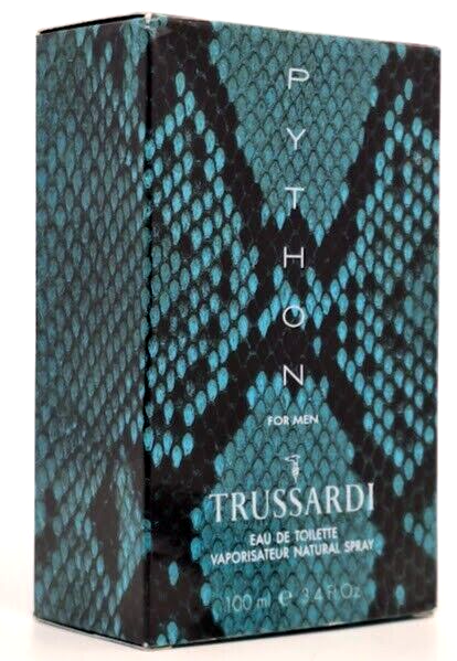 ❤️TRUSSARDI PYTHON UOMO FOR MEN EAU DE TOILETTE, 100ml 3.4oz