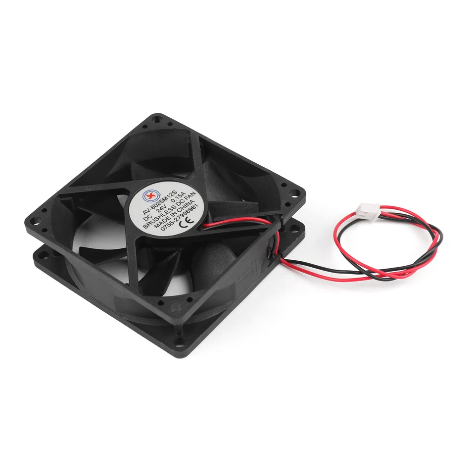 10PCS DC Brushless Cooling PC Computer Fan 24V 8025s 80x80x25mm 0.15A 2 Pin Wire - Bild 3 von 4