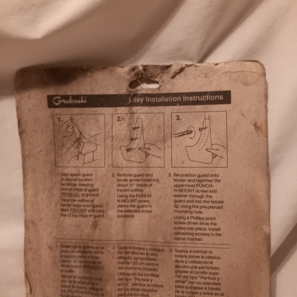 Groboski Highland Splash Guard Mud Flap one Pair Dura Flex 10025