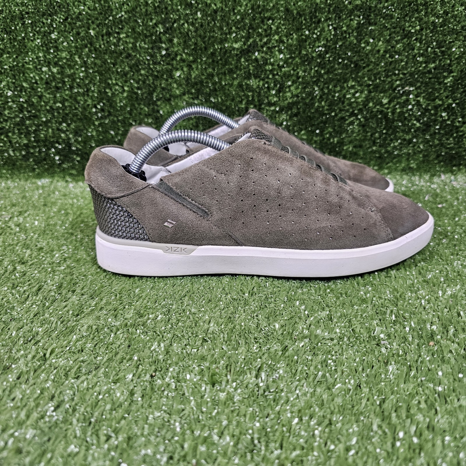 Kizik Miami Gray Dove Suede Slip On Sneakers Shoes Womens Size 7