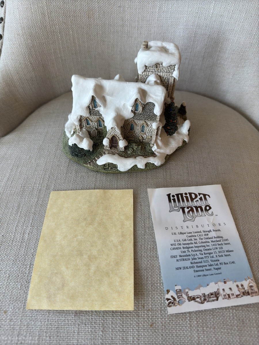 Lilliput Lane St. Nicholas Church Christmas Special W/ Box And
