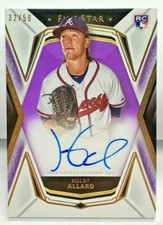 Kolby Allard 2019 Topps Five Star PURPLE - RC Autograph Auto #'d 32/50 - BRAVES