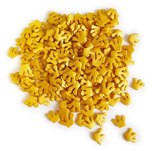 Glimmer Gold Crowns Cake Sprinkles - 25g Edible Gold Sprinkles for Cakes
