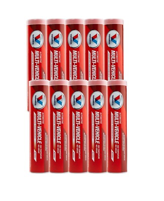 Valvoline Set of 10 VV615 Multi-Vehicle High Temperature Red Grease (10x 14.1oz)