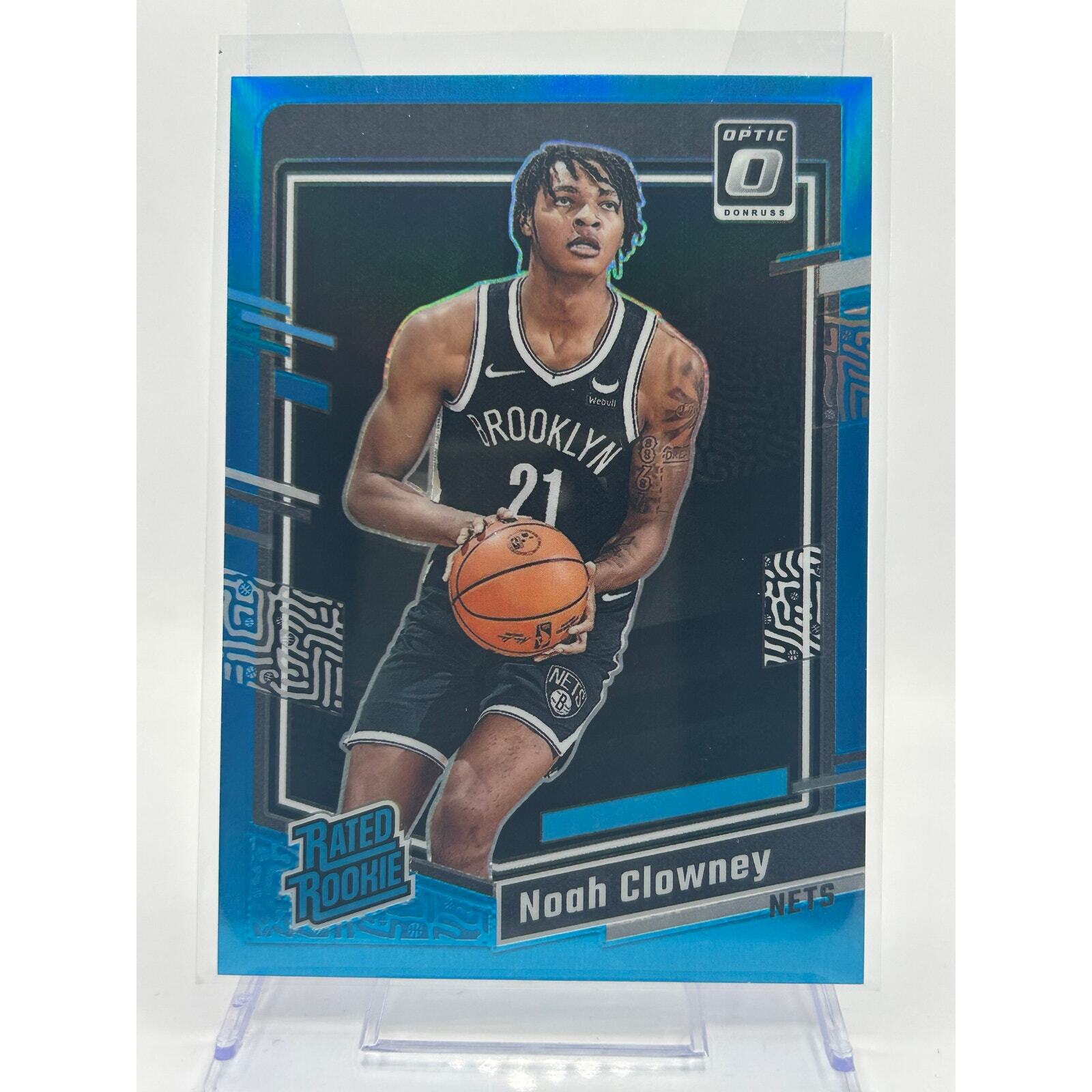 2023-24 Donruss Optic Noah Clowney Rated Rookie Aqua 020/249 SP Brooklyn Nets RC
