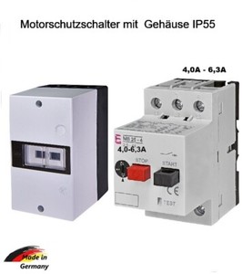Motorschutzschalter ISKRA MS25 Im Gehäuse - Mit CEE-Stecker Für Sicheren Motorbetrieb