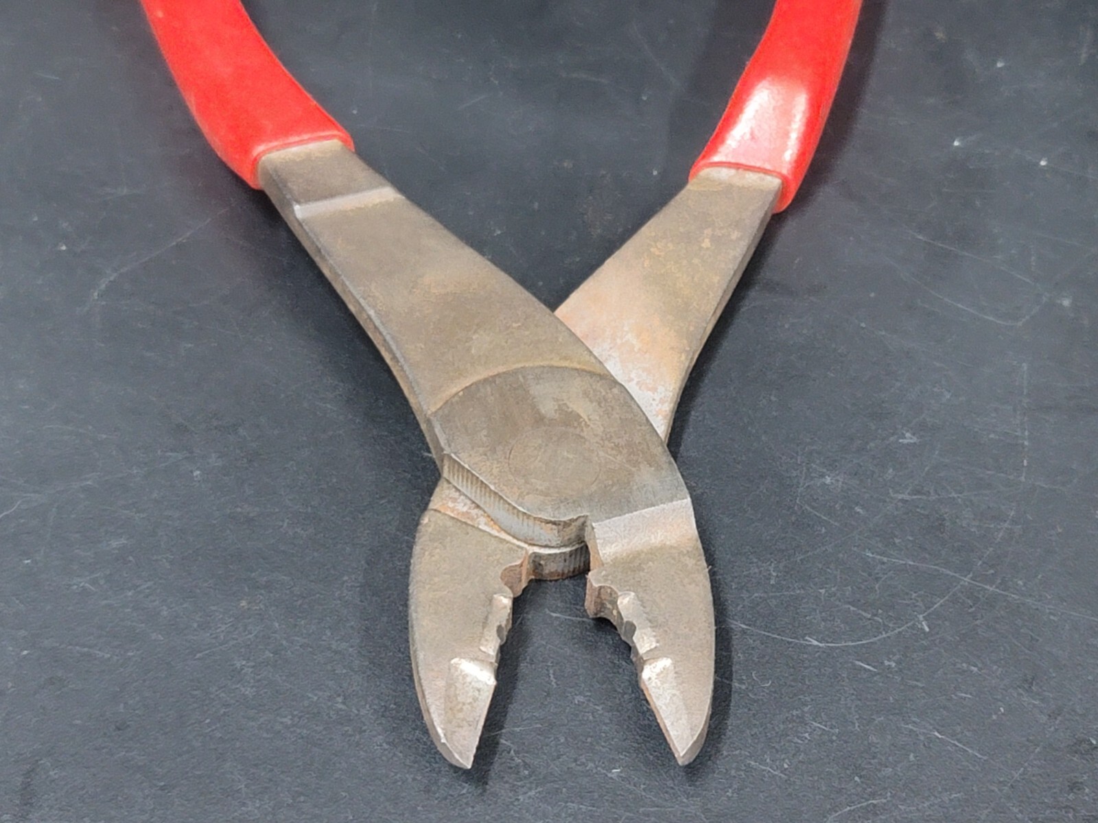 Snap On Tools USA 9" Wire Terminal Crimping Pliers W/RED Soft Handle