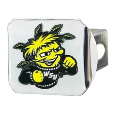 Fanmats NCAA  Wichita State Shockers 3D Color on Chrome Metal Hitch Cover 