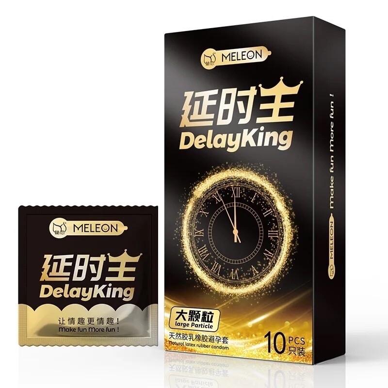 Meleon DelayKing Kondome Ejakulation Verzögerung large Partikel Version