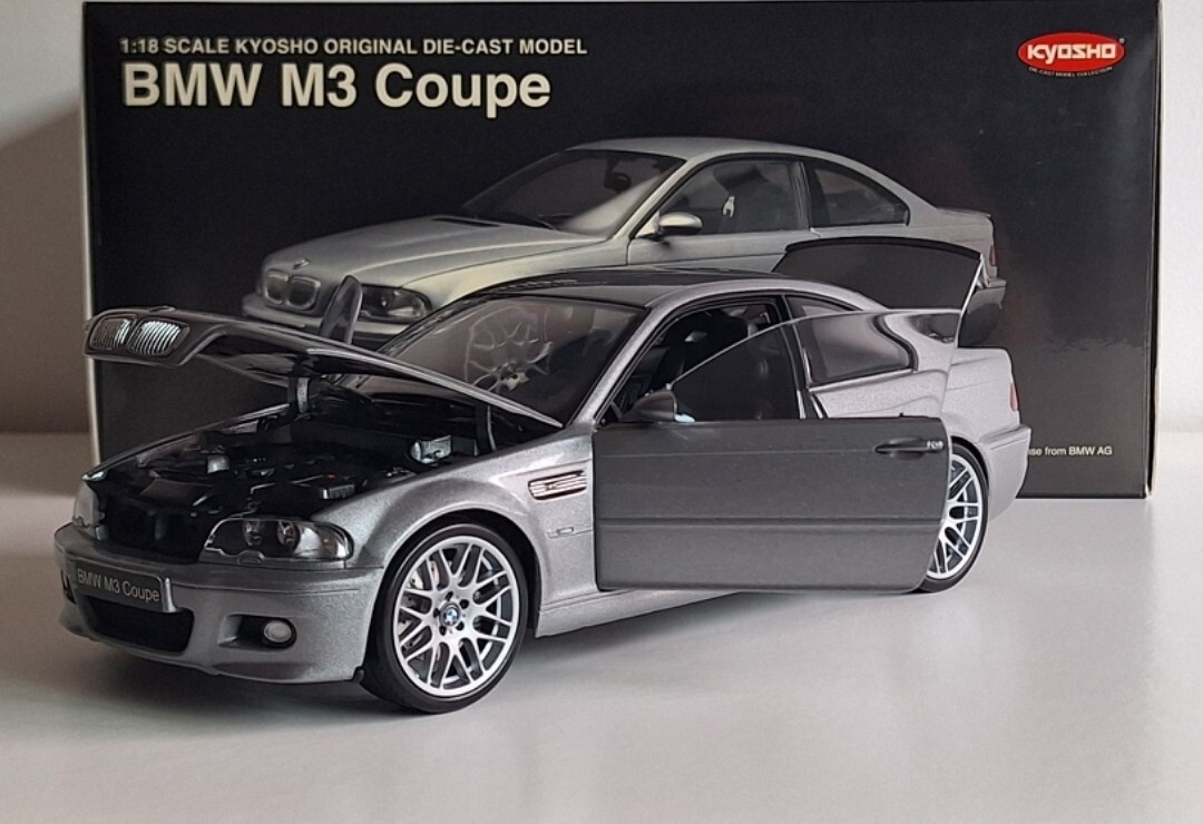 出産祝いなども豊富 WOW BMW 3-Series M3 Coupe E46 2003 Silver 1:18 Kyosho 08503S 乗用車