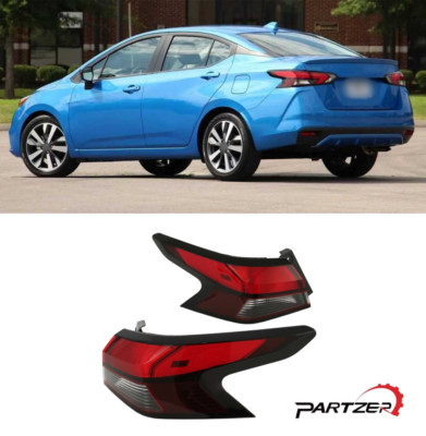 For 2020-2024 Nissan Versa Outer Left Right Tail Light Driver Passenger Side Set