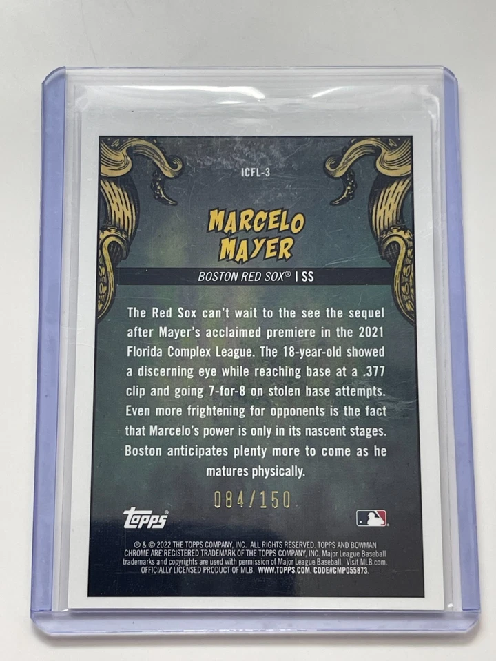 MARCELO MAYER - 2022 Bowman Chrome It Came To The League - ATOMIC REFRACTOR /150 - Image 2 of 2