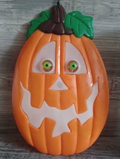 Vintage Halloween Pumpkin Paper Magic Group Light-Up Decoration 1994