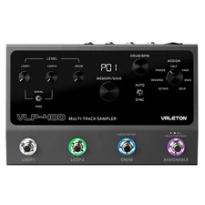 Valeton Dual Track Stereo Looper for Guitar, Bass, Keyboard, 7 Loop Effects