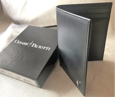 Cesare Paciotti Portafoglio Verticale Uomo Nero | eBay