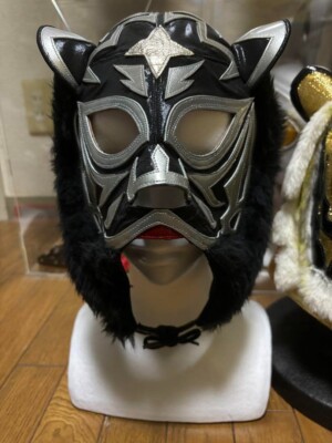 Original Black Tiger fanged goat-type match mask, set of 2 Pro