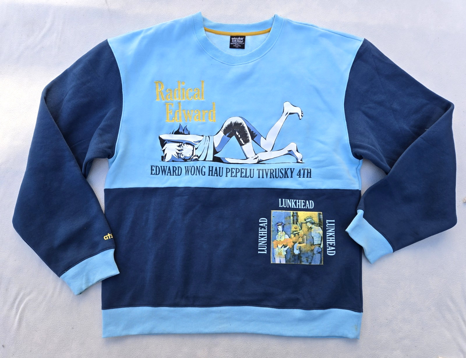 Atsuko Radical Edward & Ein Patchwork Panel Crew … - image 1