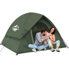 3-4 Person Waterproof Camping Tent with Rainfly Easy Setup Dome