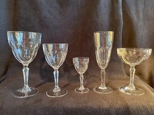 Cristal D'Arques-Durand Washington Glasses Wine Water Cordial Champagne Sherbert
