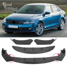 Glänz Schwarz Frontspoiler Lippe Spoilerschwert Splitter Für VW Jetta GLI Golf