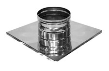 Chimney Flashing Plate with Flange Flue Liner Top Plate with Collar