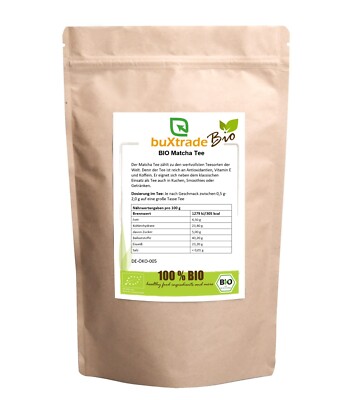 100g | BIO Matcha Tee in Pulverform | grüner Matcha | Grüntee | Tea | Pur | grün