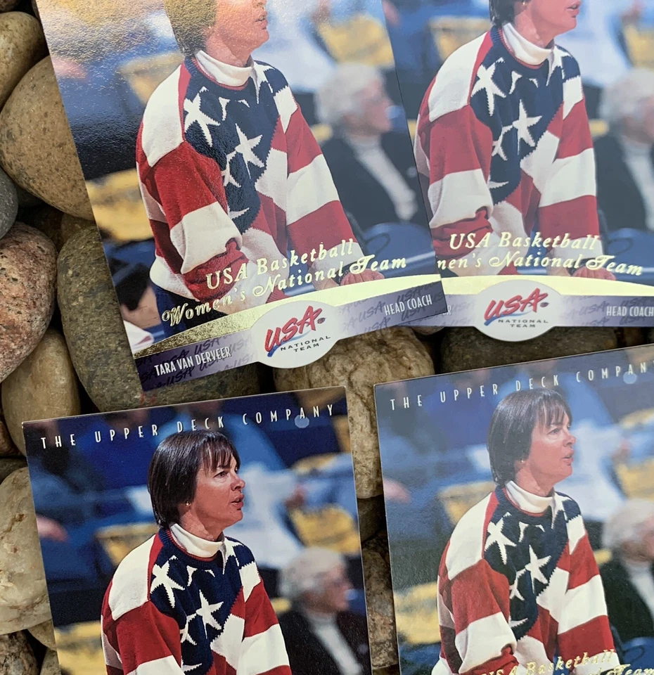 Tara Van Derveer Upper Deck 1996 Olympic Cards. - Image 2 of 3