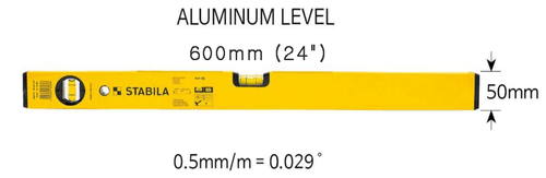 STABILA Aluminum Level 70 series 12" 16" 18" 24" Hand Tool - Picture 7 of 7