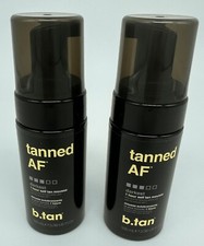 B.TAN Self Tan Mousse Tanned AF DARKEST 1 Hour Self Tan Lot Travel 3.38oz/100ml