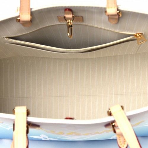 Louis Vuitton onthego Mykonos GM Schultertasche großer Farbverlauf blau NEU selten LTD - Bild 10 von 20