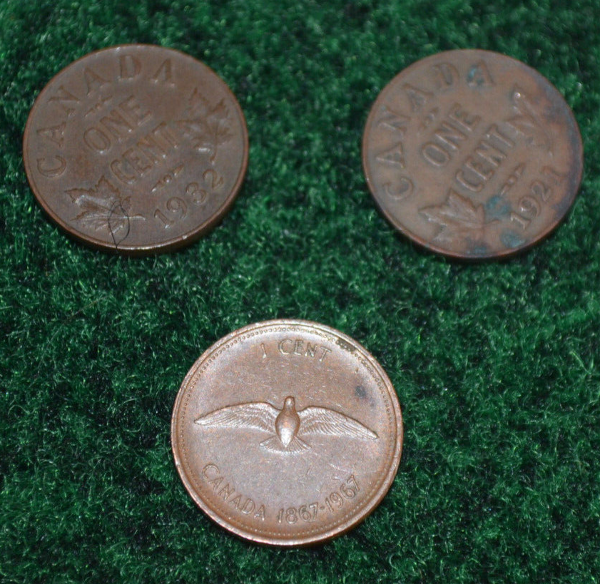 Freed of London ポワント　アンカー　XX 4.5 廃盤マーク Three CANADA One Cent 1921 1932 Confederation 1867-1967 100 Years