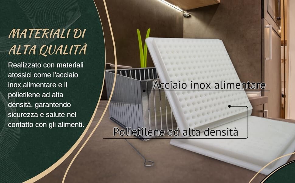 MisterBBQ Cubo Per Spiedini Arrosticini - Fabbrica 100 Pezzi Originali Artigianali Abruzzesi