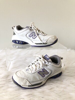 New Balance Men Tennis Shoes  Size 8 ~ 806 V1  White/Purple