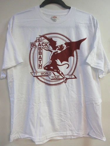 BLACK SABBATH OFFICIAL MERCH TOUR 77 BAND CONCERT MUSIC T-SHIRT 2XL / XXL