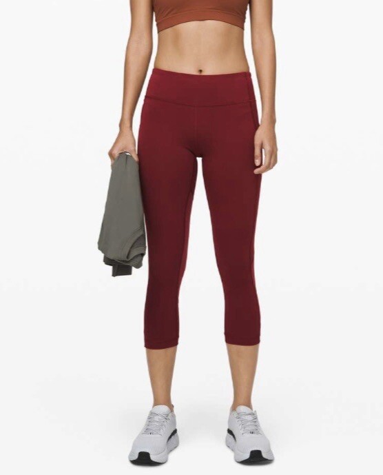 Garnet Maroon Lulu Leggings LULULEMON ATHLETICA Garnet Velvet