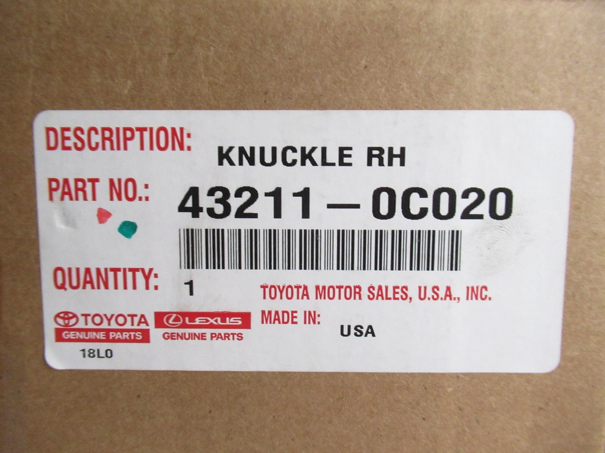 Genuine OEM Toyota 43211-0C020 Right Steering Knuckle 16-20 Tundra