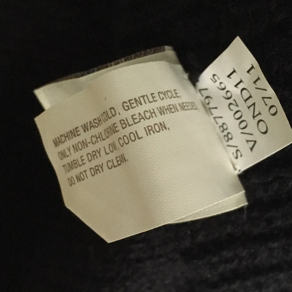 Old Navy Hombres M Negro Tejido Invierno Guantes Forro Suave Granero Guantes Cálidos Elásticos  Foto 4 de 4