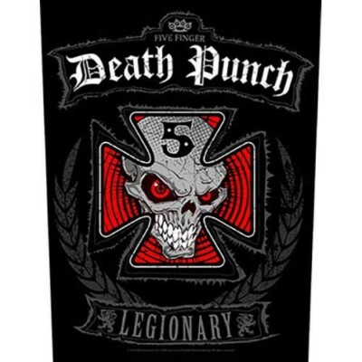 FIVE FINGER DEATH PUNCH BACK PATCH: LEGIONARY :5FDP Official Licenced Merch gift